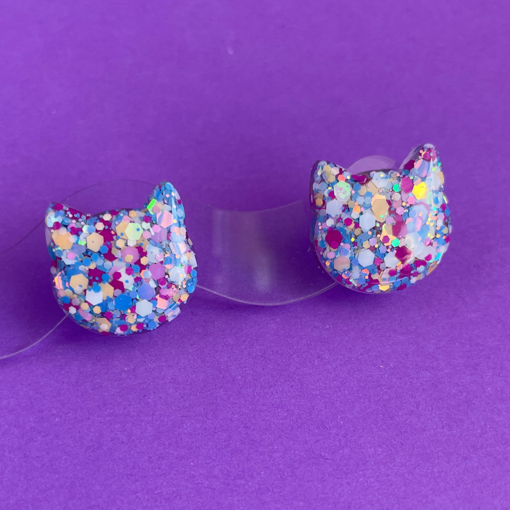 Chonky Cat Studs #2