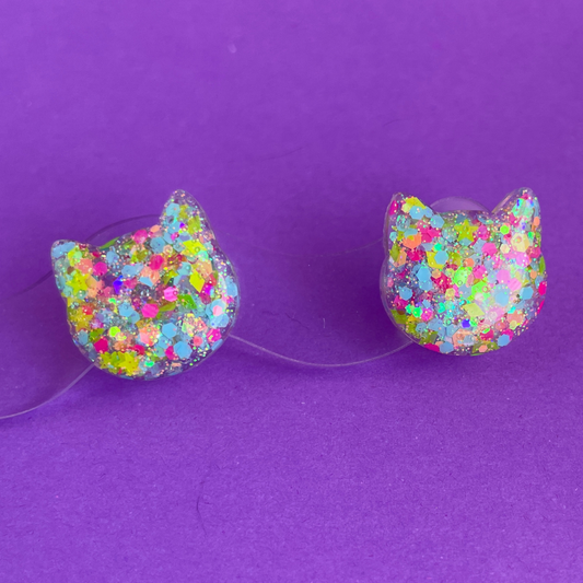Chonky Cat Studs #1