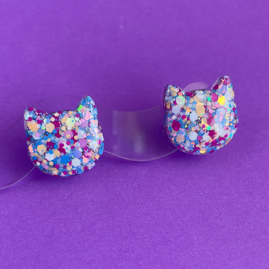 Chonky Cat Studs #2