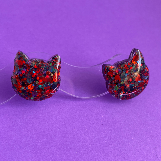Chonky Cat Studs #3